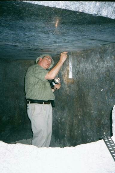 Smooth as glass stone boxes,precisely cut weighing 100 tons,underground in the Serapeum, Saqqara
