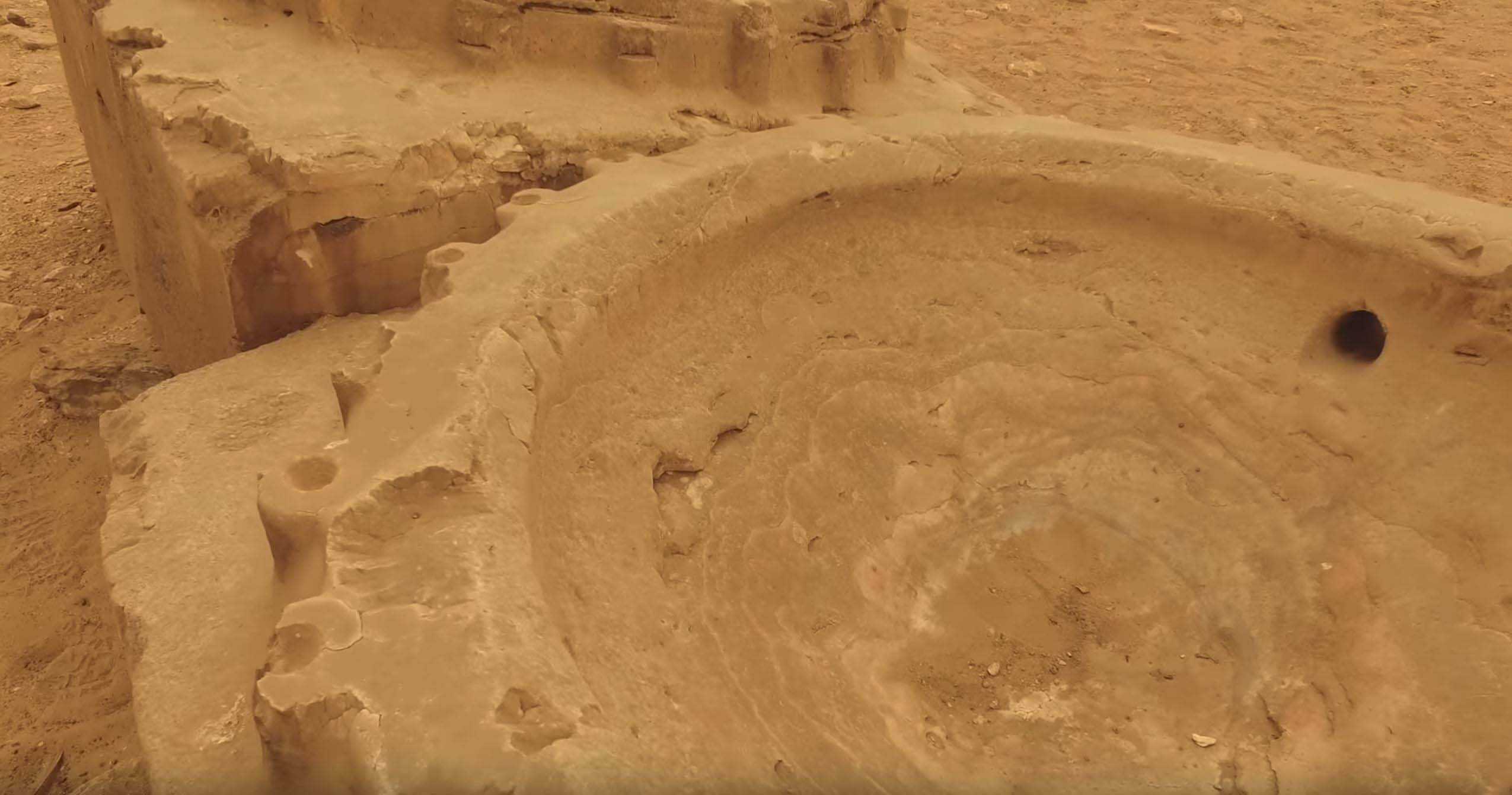 Alabaster “dishes” at Abu Gorab