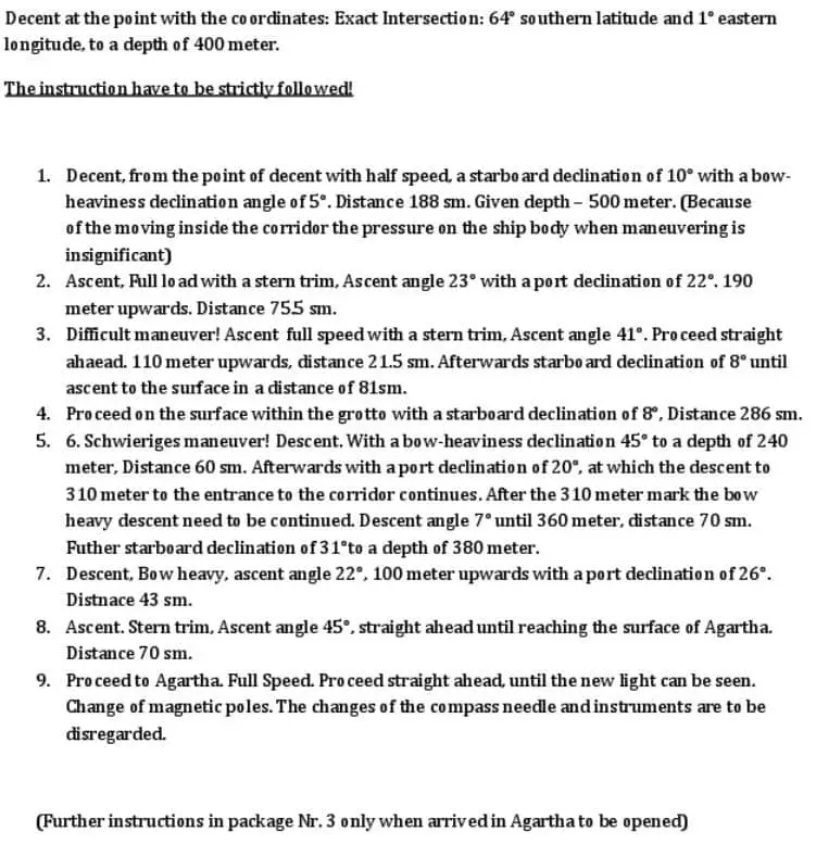 Hollow Earth Third Recih Letter