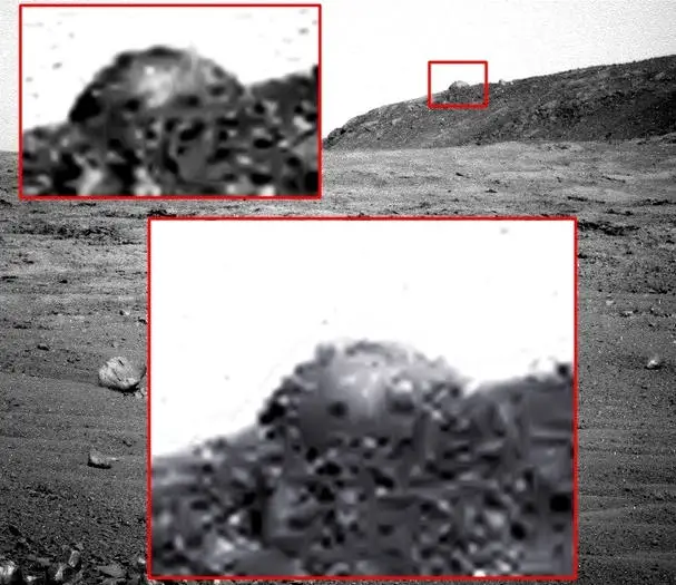 Mysterious dome on Mars Ancient Code