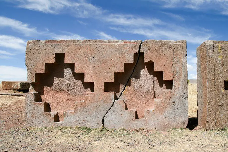 A set of stones at Puma Punku. 