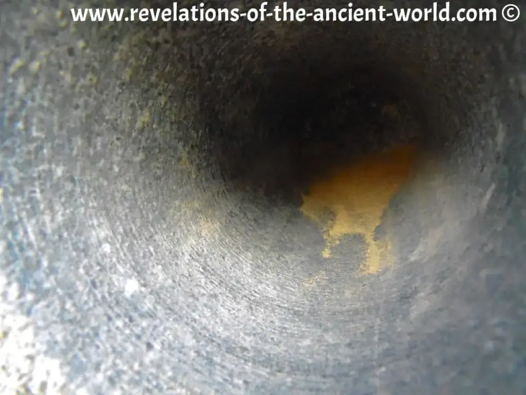 Notice the marks left behind by the mystery drill used thousands of years ago. Image Credit